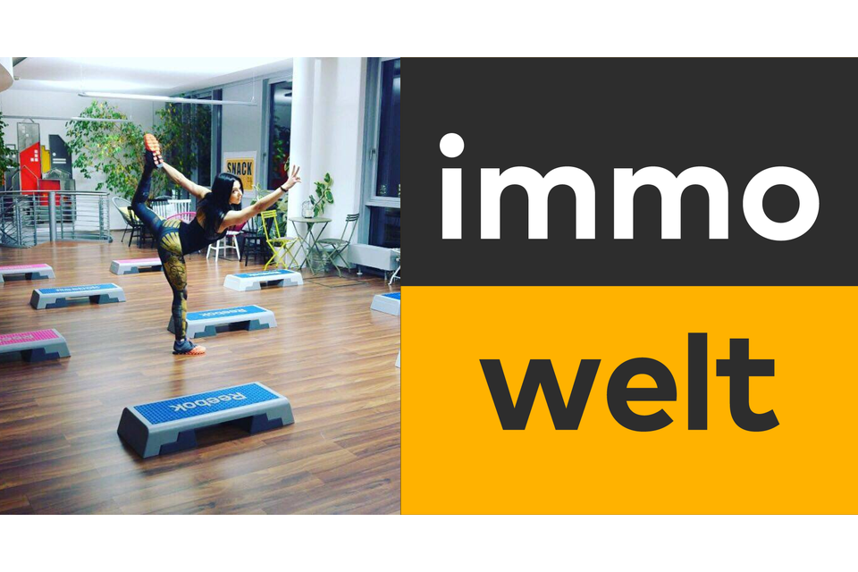 Firmenfitness bei Immowelt GmbH mit Fitness Model Oxana Hegel
