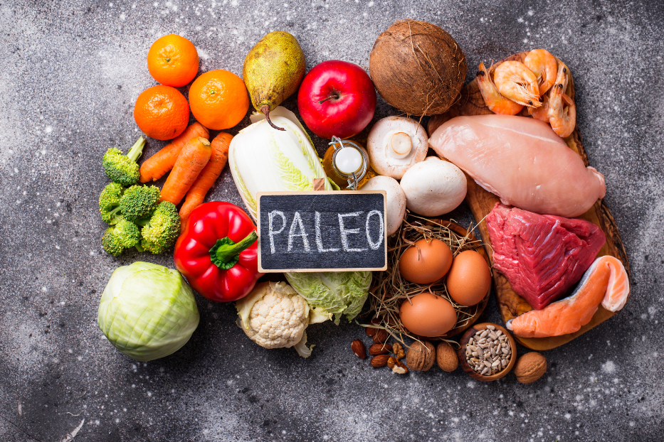 Aufbau verschiedener erlaubter Lebensmittel in der Paleo Steinzeitdiät