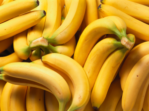 Bananen-Diät symbolisiert durch viele Bananen