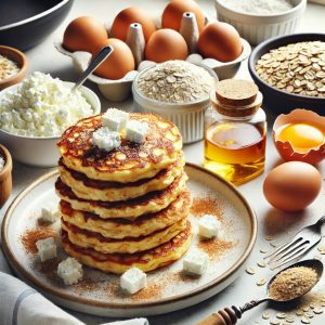 Hüttenkäse zum Abnehmen Rezept mit Pancakes