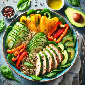 Quinoa Salat ideal für Ernährungsplan für Schwangere