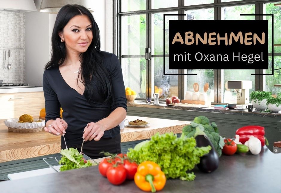 Abnehmprogramm kostenlos für Studio21 Mitglieder dargestellt von Oxana Hegel in Küche